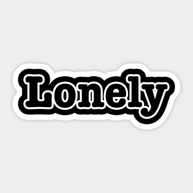 Lonely Sticker by lenn